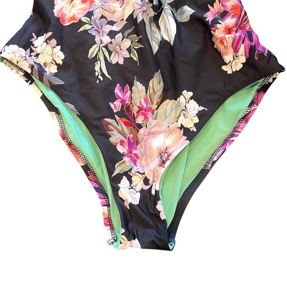 BECCA Spring Fling Floral Cut Out One Piece Swimsuit - Picture 7 of 10